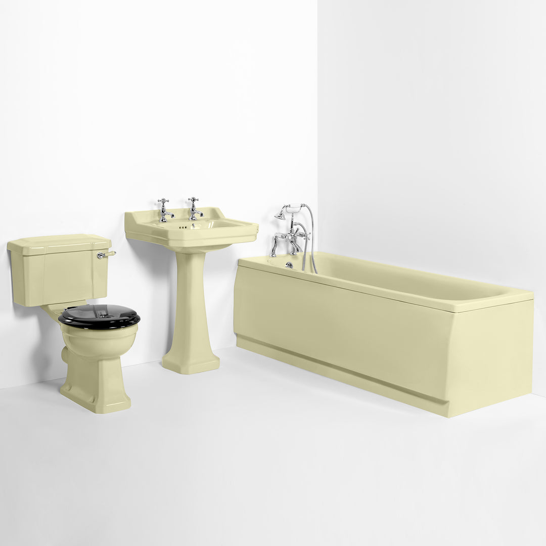 Deco Bathroom Set Lemon Sorbet toilet sink The Bold Bathroom Company