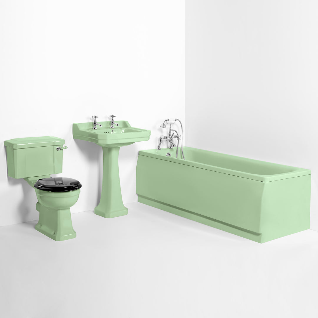 Deco Bathroom Set Mint Green toilet sink The Bold Bathroom Company
