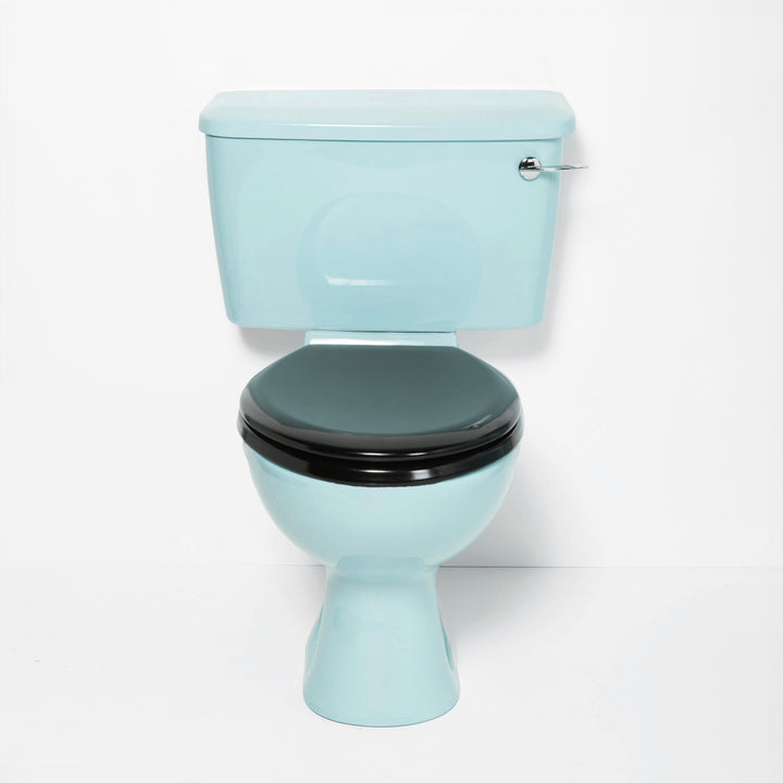 Retro Cloakroom Set Sky Blue toilet sink The Bold Bathroom Company
