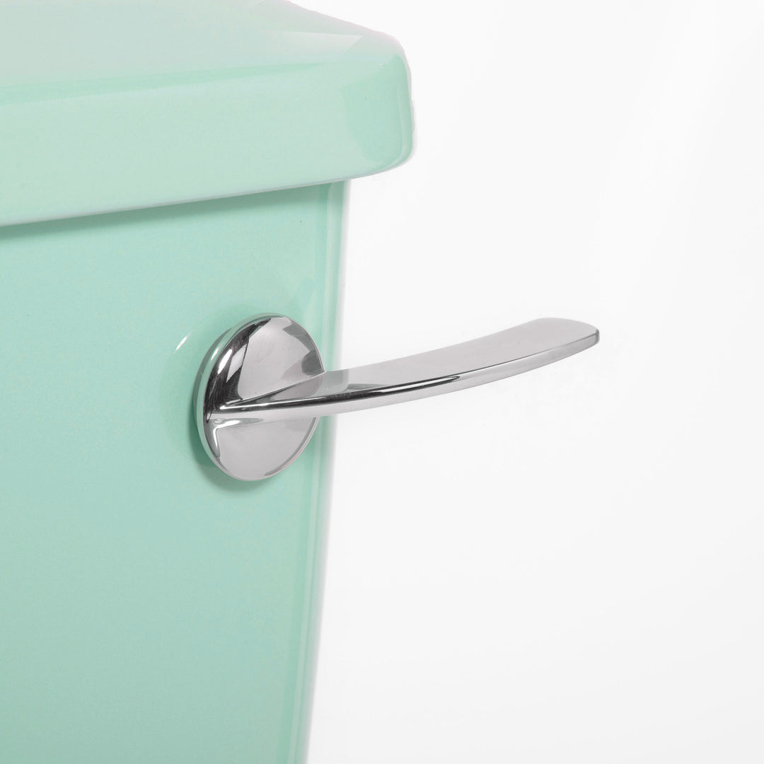 Retro Toilet & Basin Set Turquoise with Square 2 Taphole Basin toilet sink The Bold Bathroom Company   