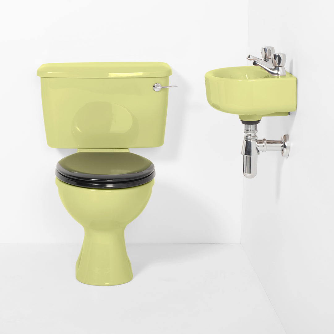 Retro Cloakroom Set Primrose toilet sink The Bold Bathroom Company   